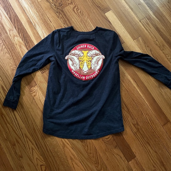 Size medium long sleeve Magellan Shiner Bock collab shirt. - Picture 1 of 5